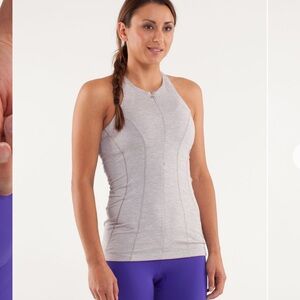 Lululemon Velo Vixen Sleeveless Jersey
Metallic Silver size 10